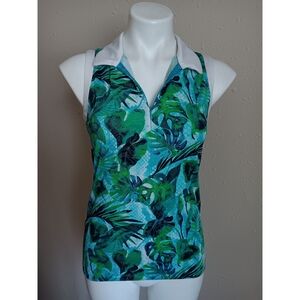 Tommy Bahama Tropical Green and Blue Tank Top
